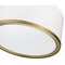 Z-Lite Arlo 2 Light Flush Mount, Matte White & Rubbed Brass 2303F2-MW-RB - alternate 2